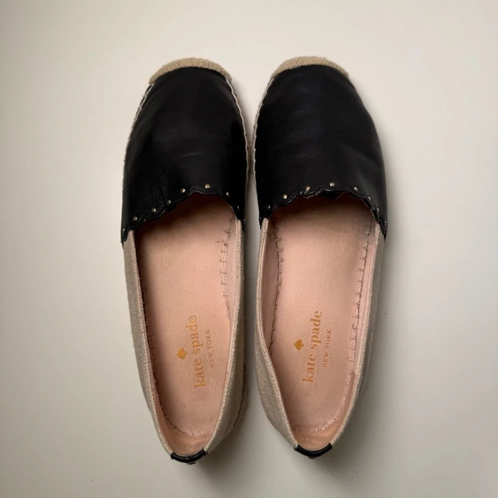 kate spade black leather
